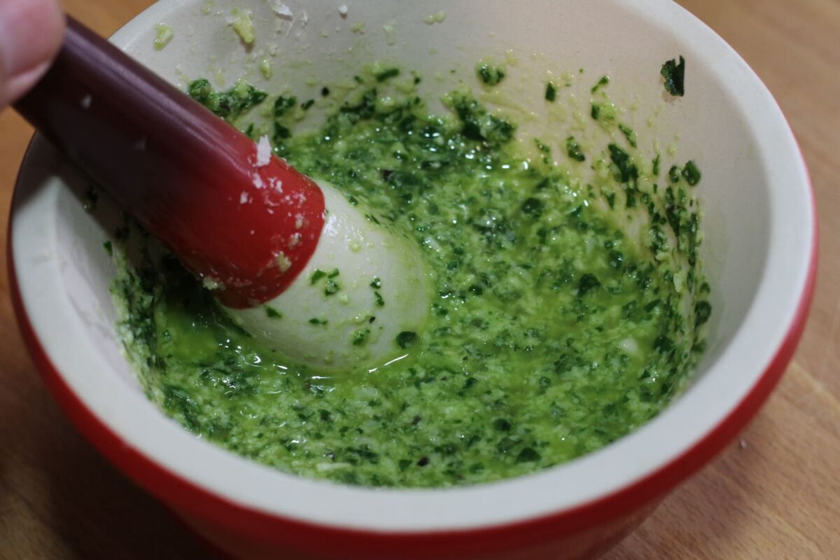 salsa pesto paso 11