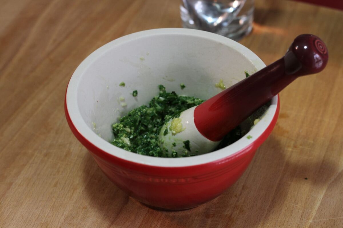 salsa pesto paso 7