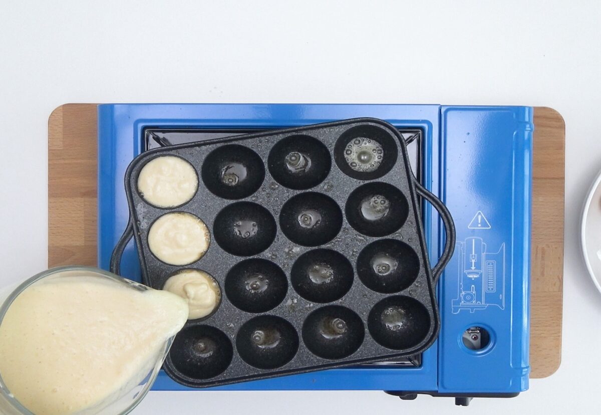 Aebleskiver daneses. Buñuelos dulces paso a paso