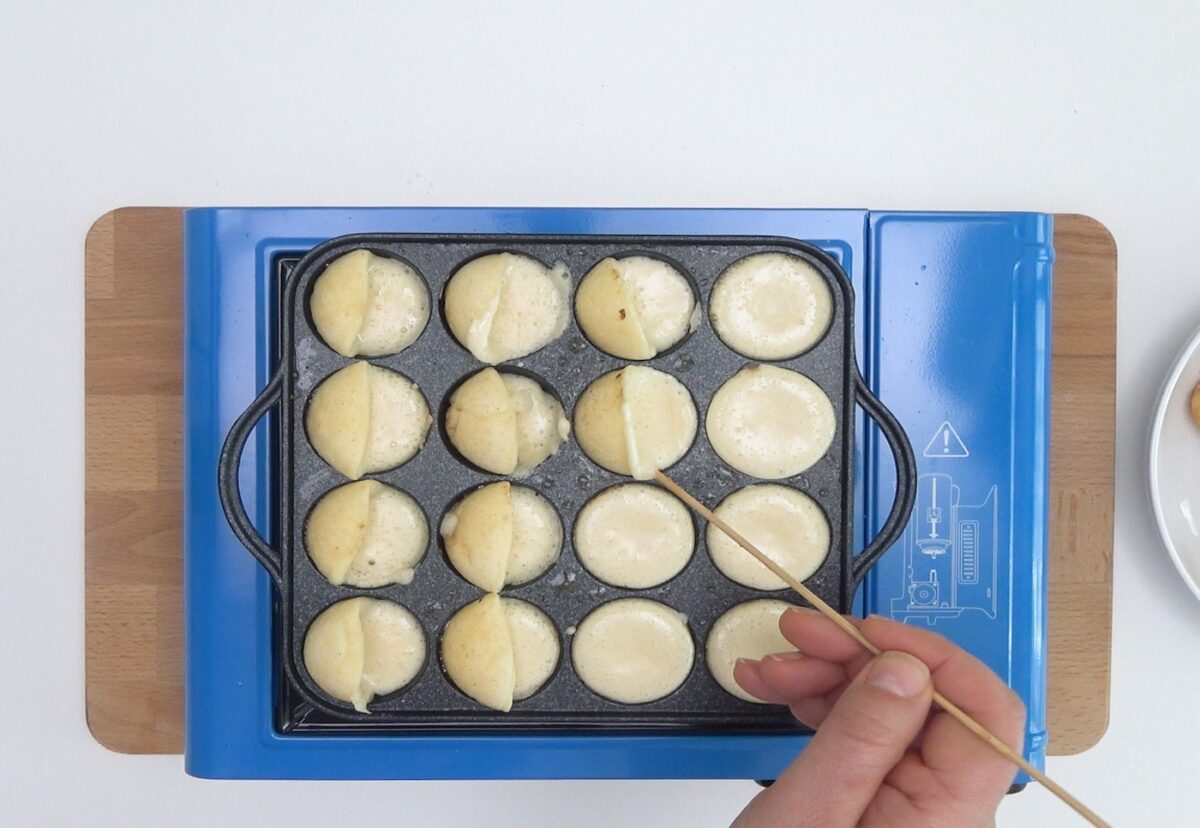 Aebleskiver daneses. Buñuelos dulces paso a paso