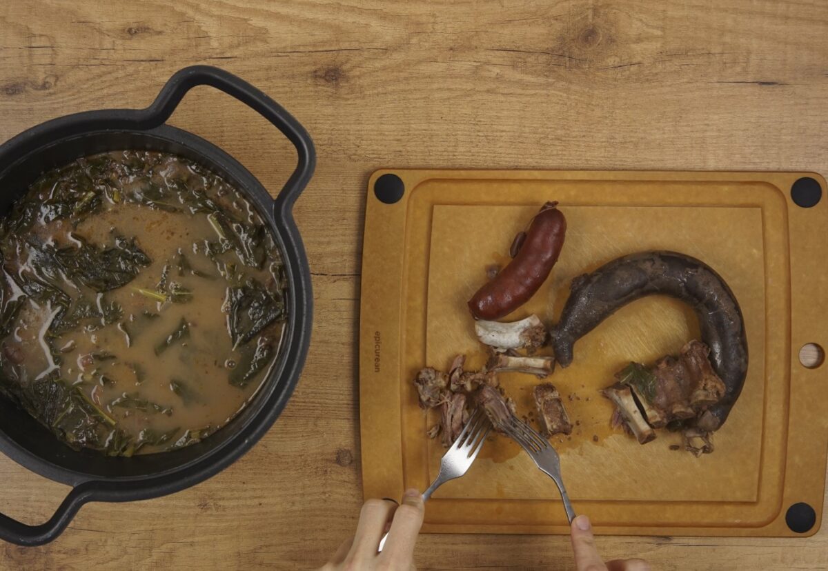 Alubias de Tolosa con costillas