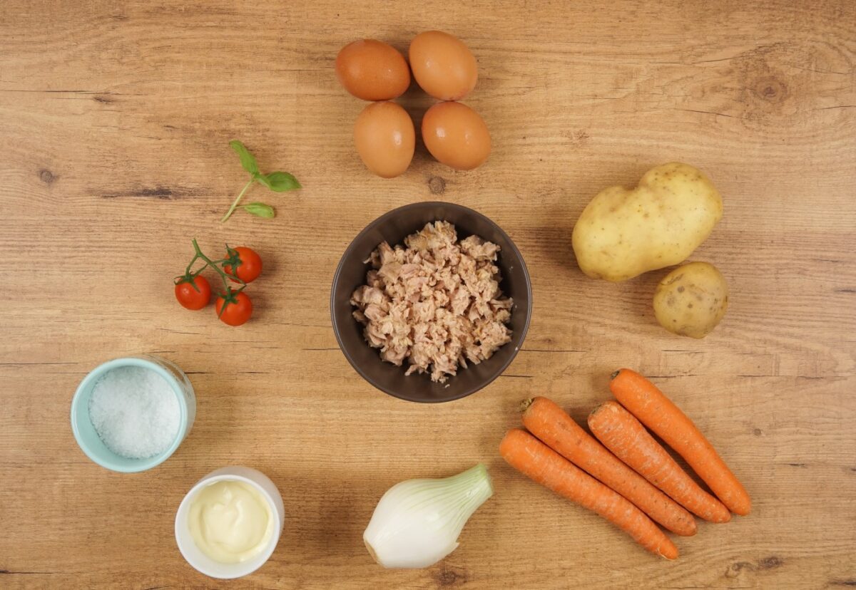Ensalada Mimosa. Una receta muy sencilla y saludable