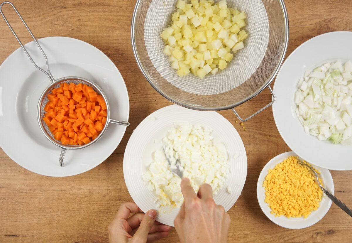 Ensalada Mimosa. Una receta muy sencilla y saludable