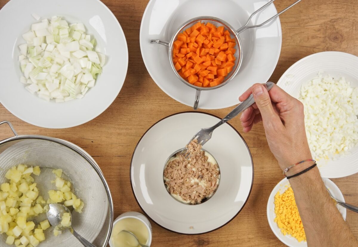 Ensalada Mimosa. Una receta muy sencilla y saludable