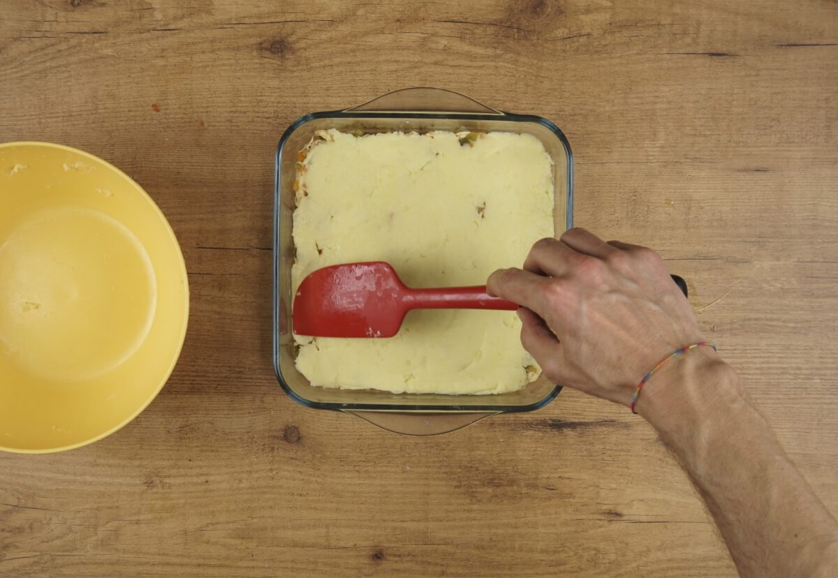 Pastel de patata y pollo. Una receta fácil paso a paso