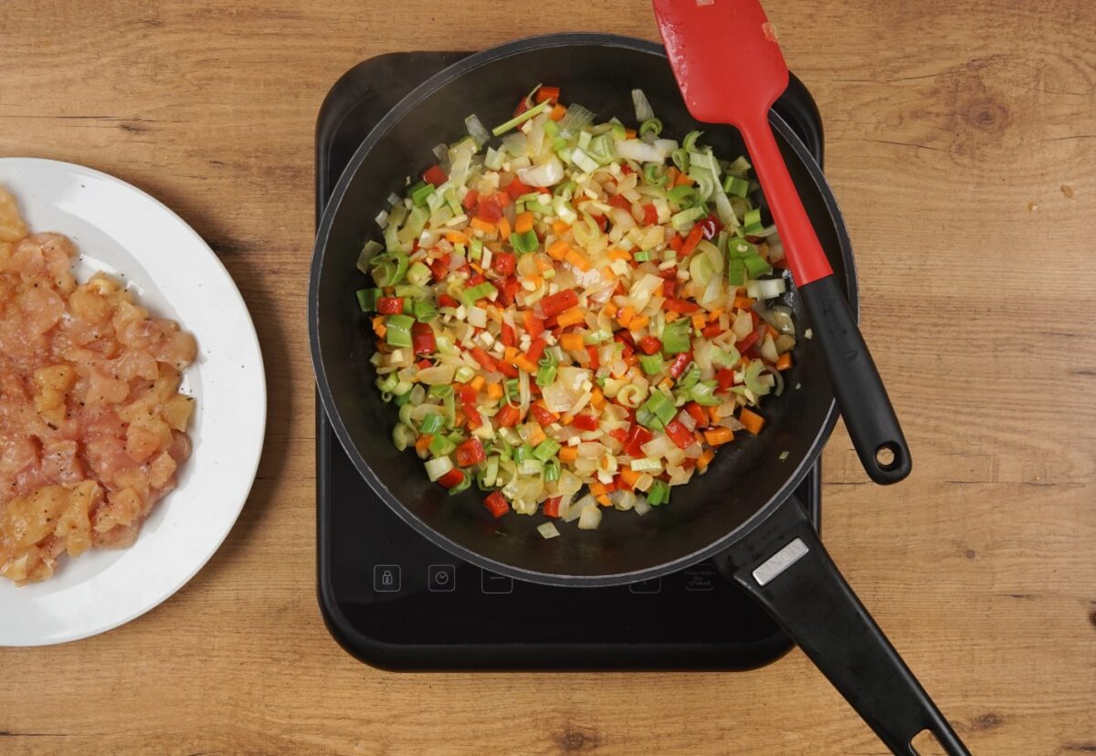 Pastel de pollo al horno paso a paso