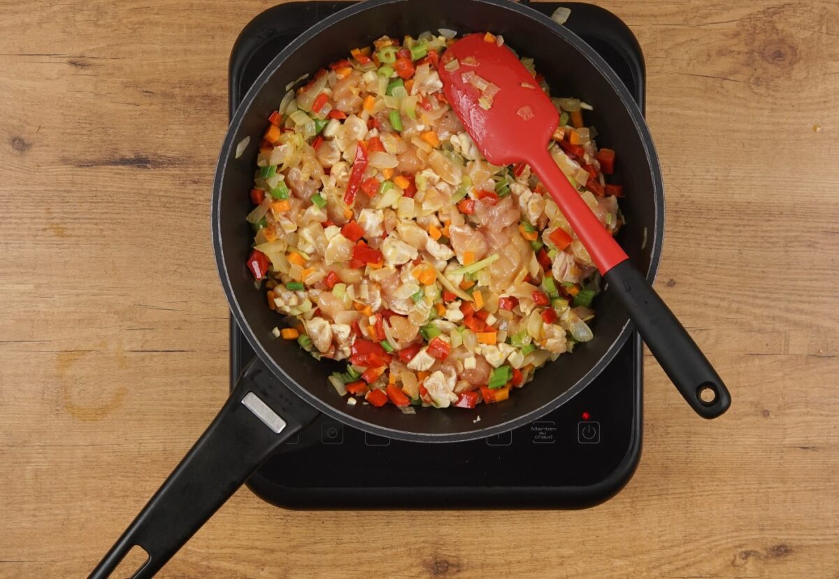 Pastel de pollo al horno paso a paso