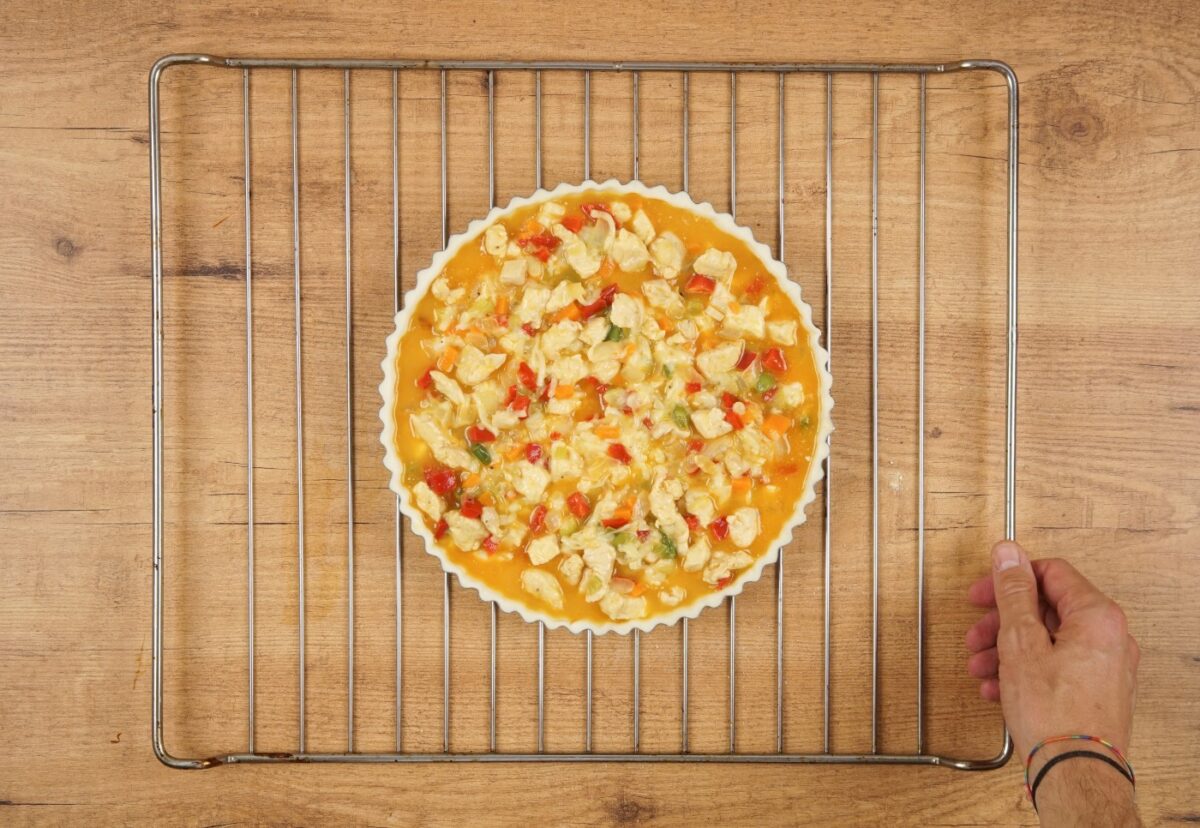 Pastel de pollo al horno paso a paso