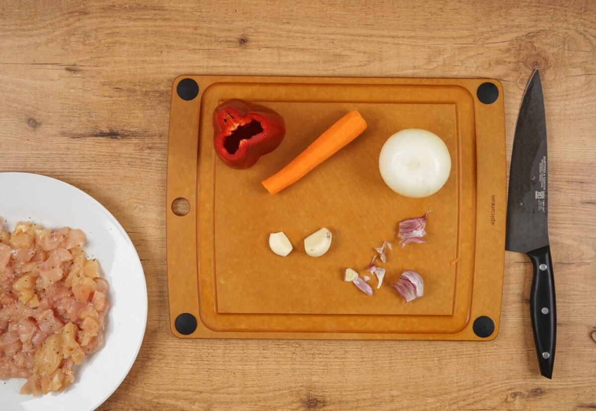 Pastel de pollo al horno paso a paso