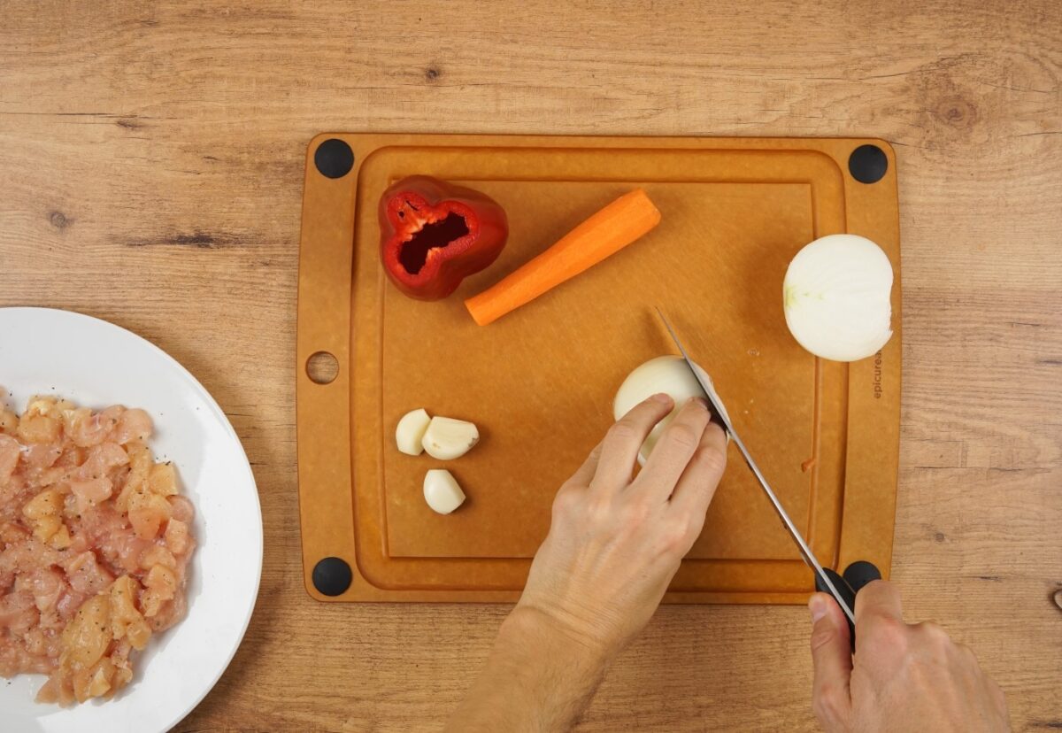 Pastel de pollo al horno paso a paso