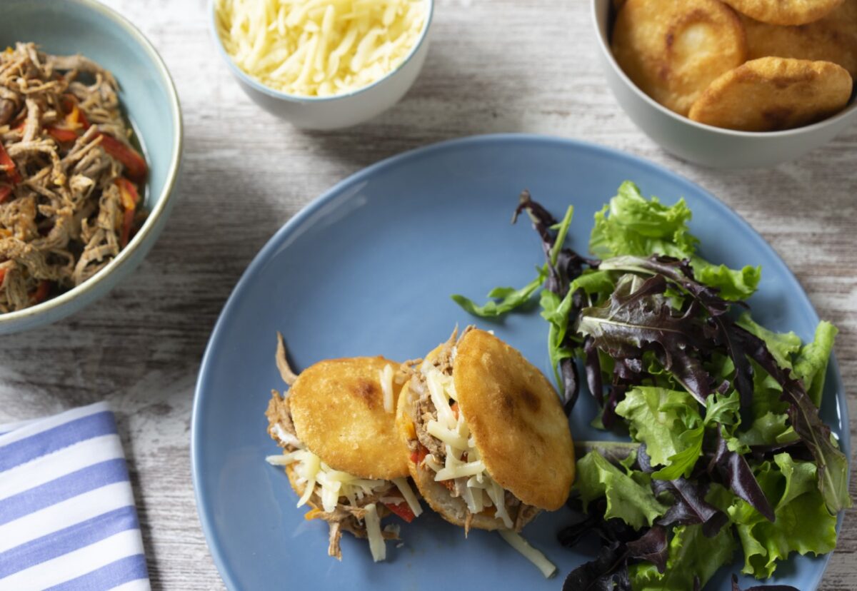 Arepas pelúas. Una receta típica de Venezuela paso a paso