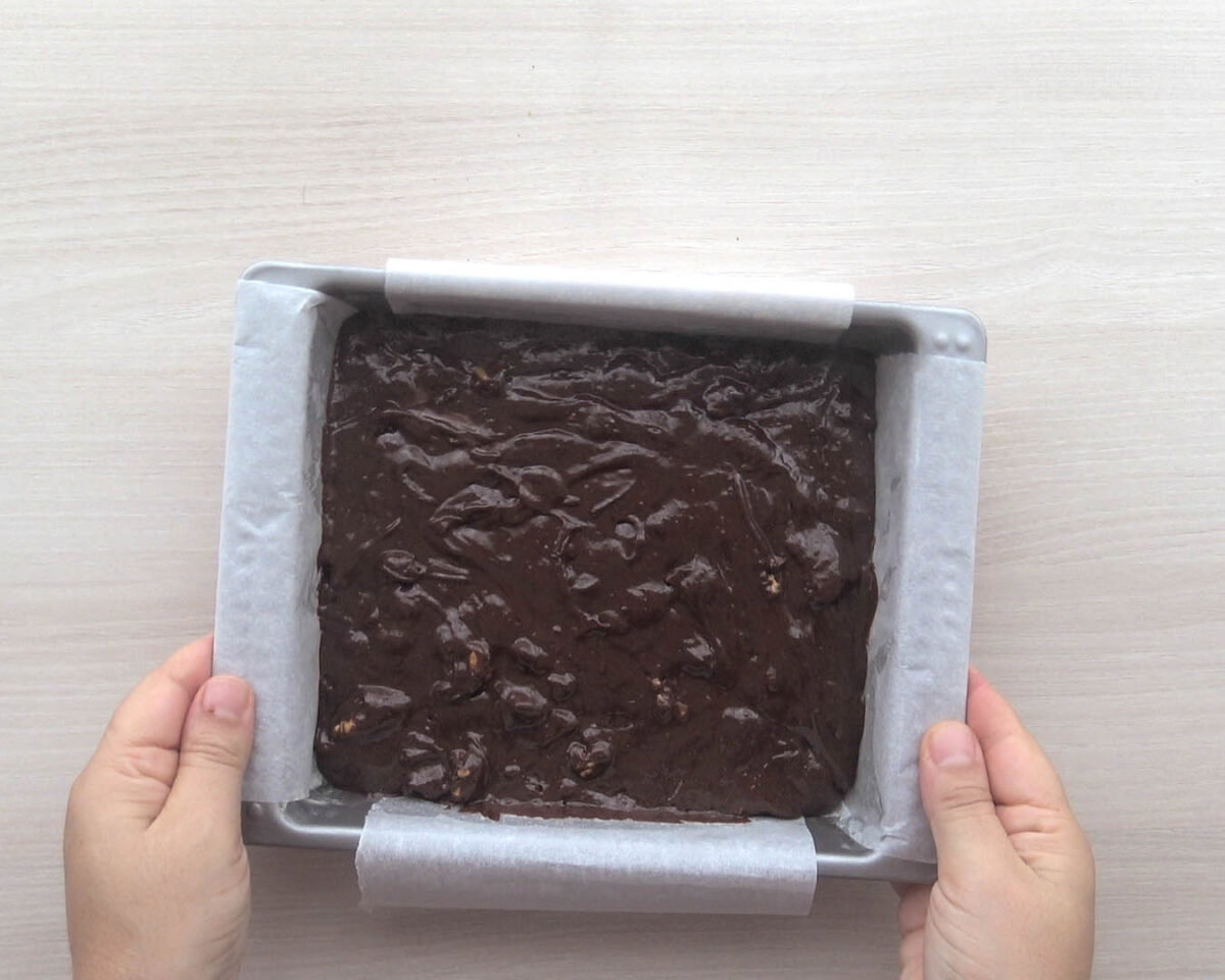 brownies de chocolate paso 21