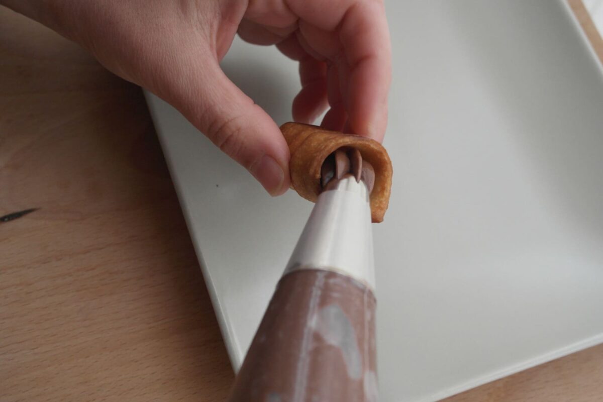 cañas de chocolate paso 17