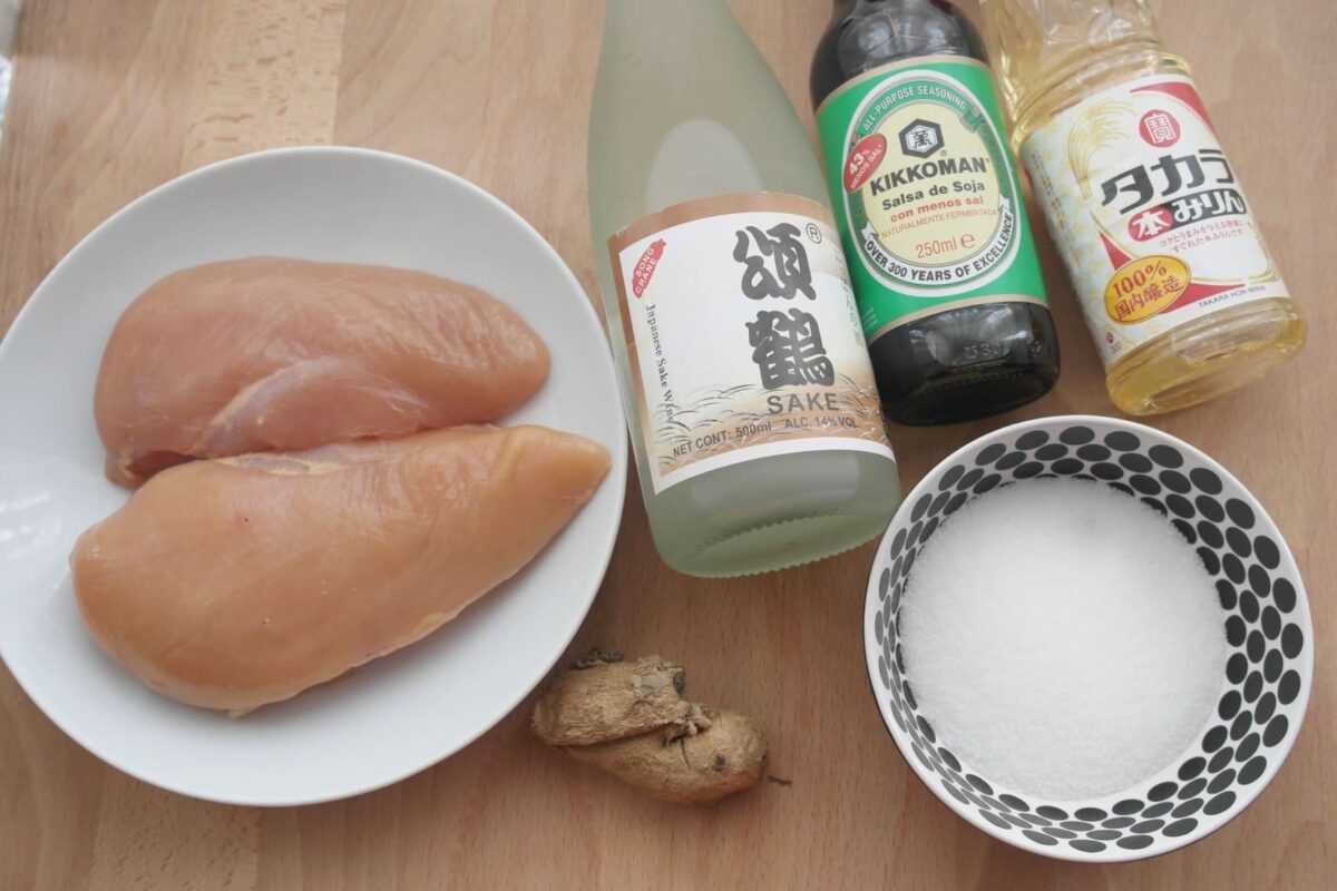cómo preparar pollo teriyaki paso 1