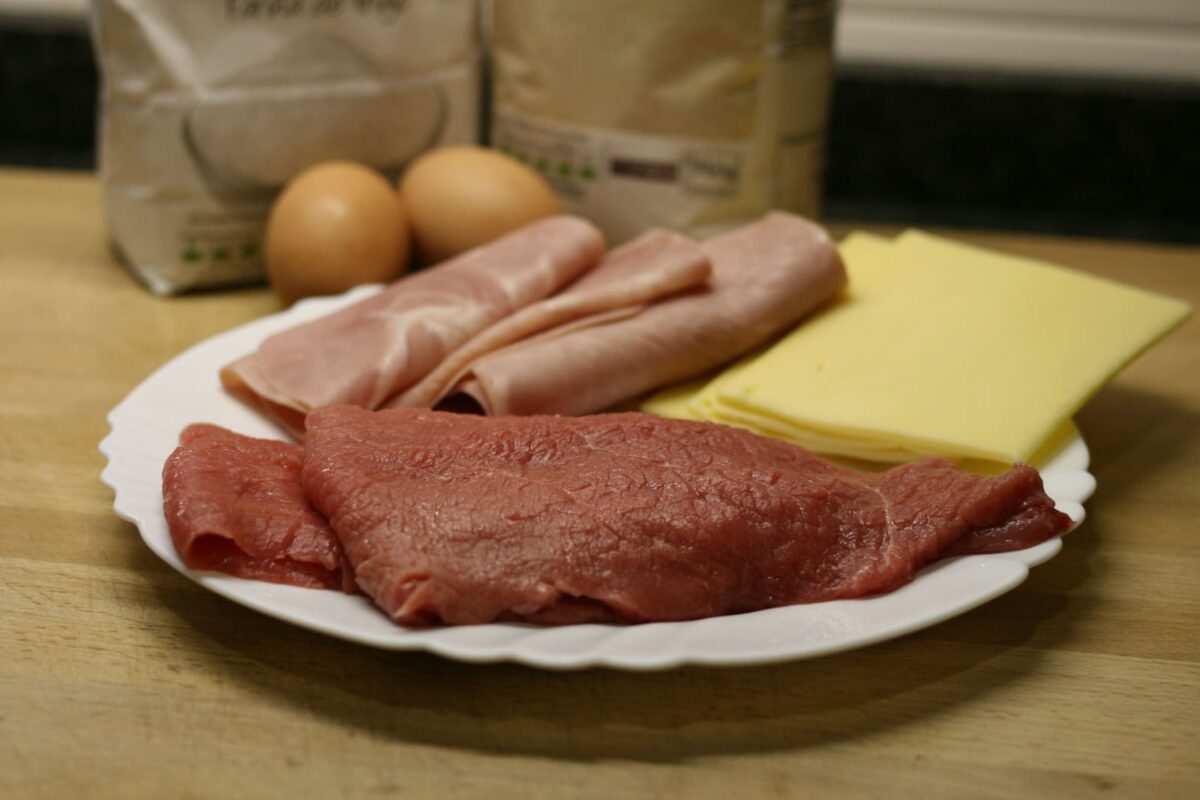 cordon blue filete relleno queso jamón paso 1