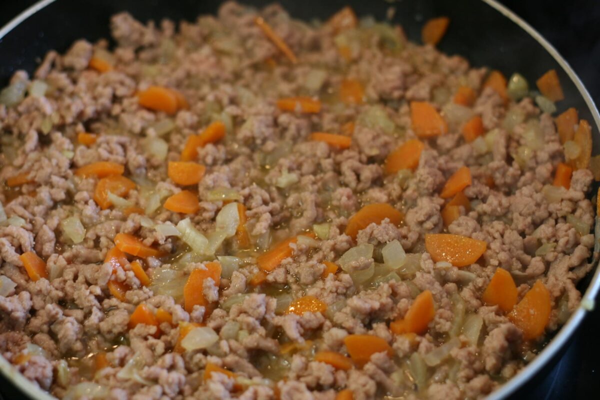 pastel de carne picada y patata paso 11