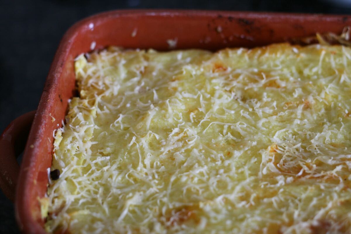 pastel de carne picada y patata paso 20
