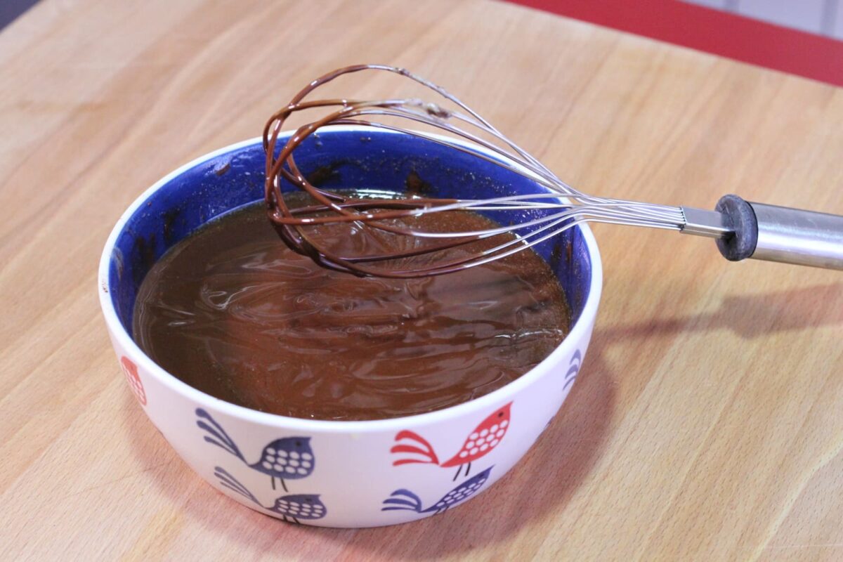 pastel de chocolate y naranja paso 4