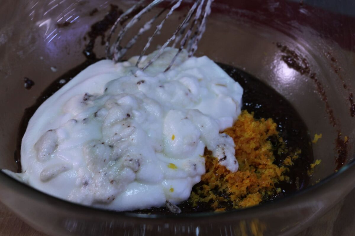 pastel de chocolate y naranja paso 8