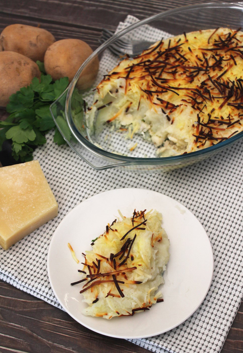 Pastel de pescado y patatas
