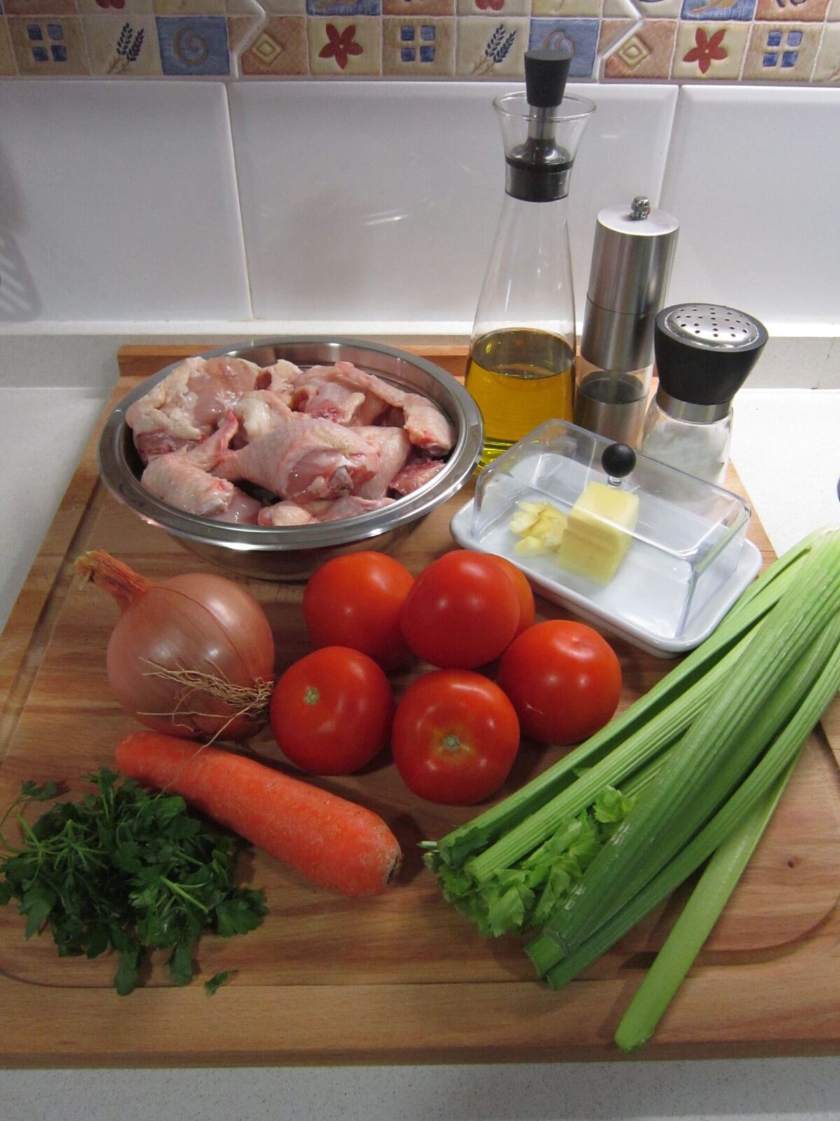 pollo a la cazadora paso 1