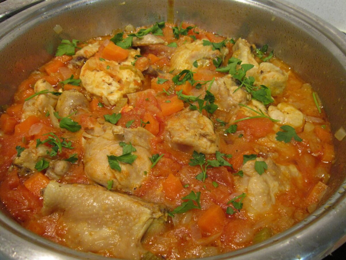 pollo a la cazadora paso 18