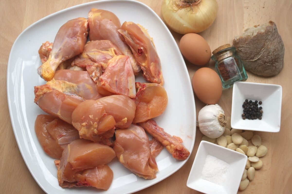 pollo en salsa paso 1