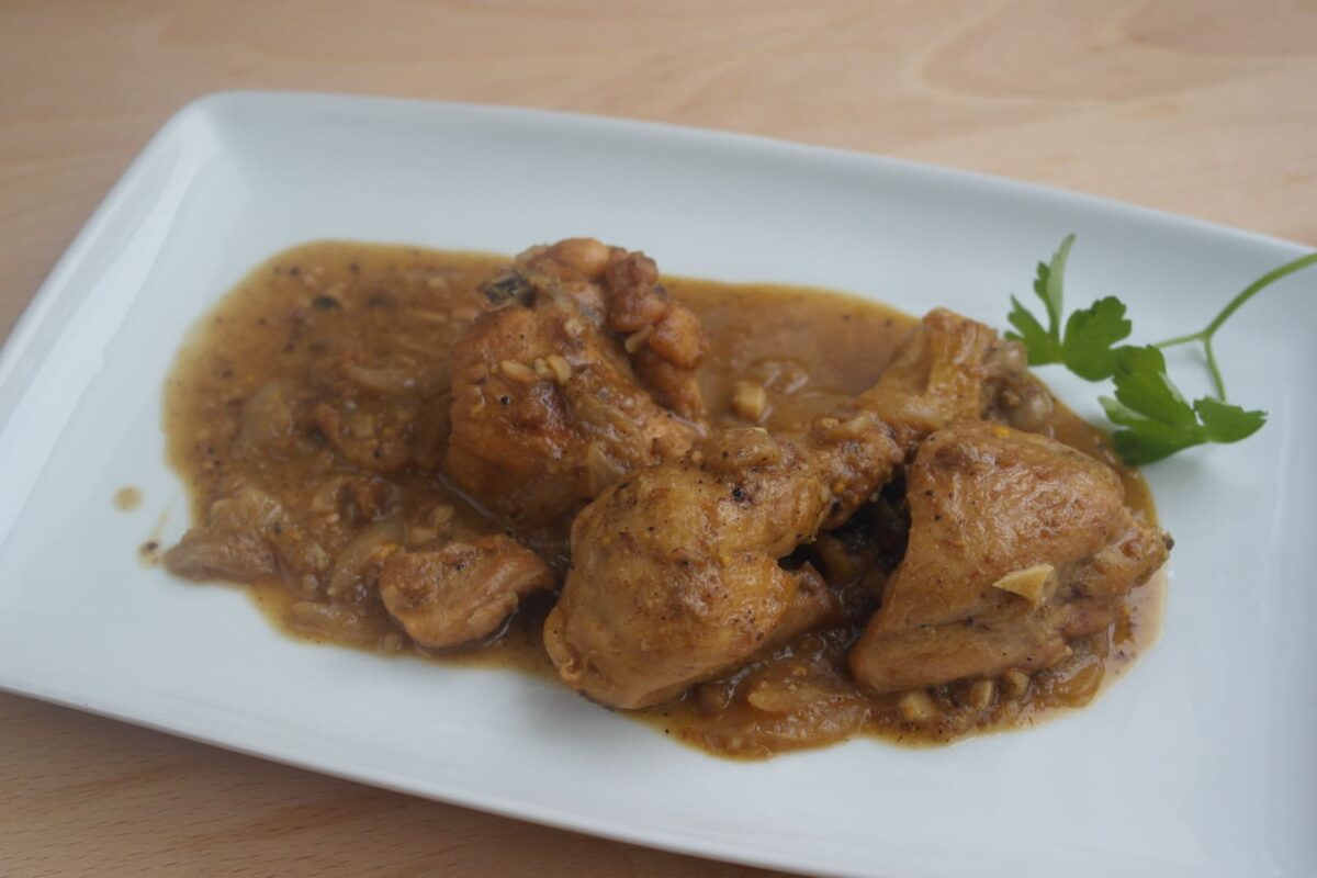 pollo en salsa paso 11