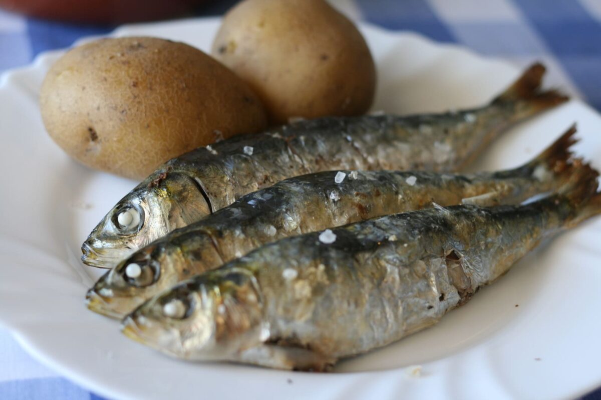 sardinas asadas paso 11