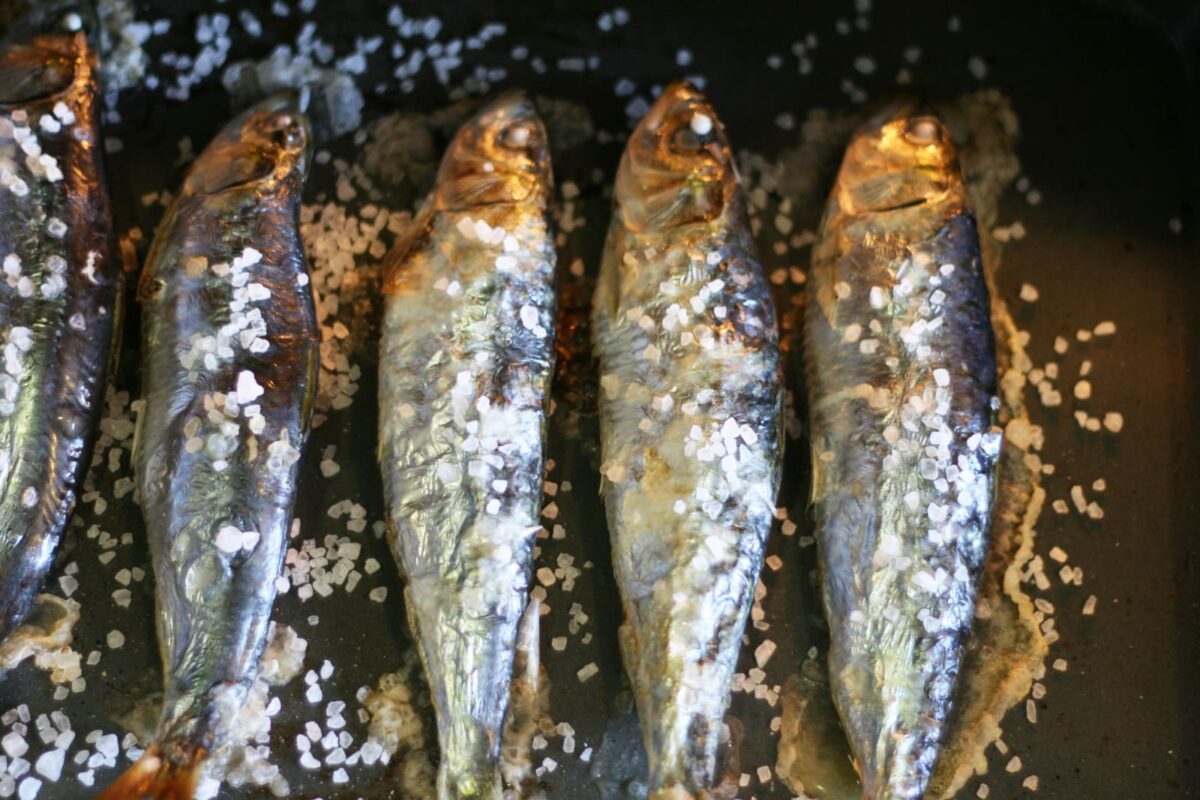sardinas asadas paso 8