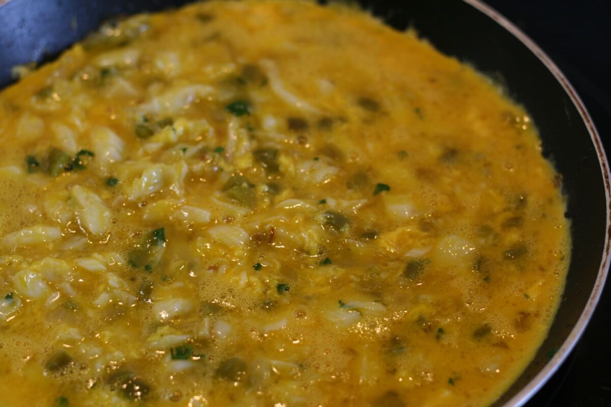 tortilla de bacalao paso 13