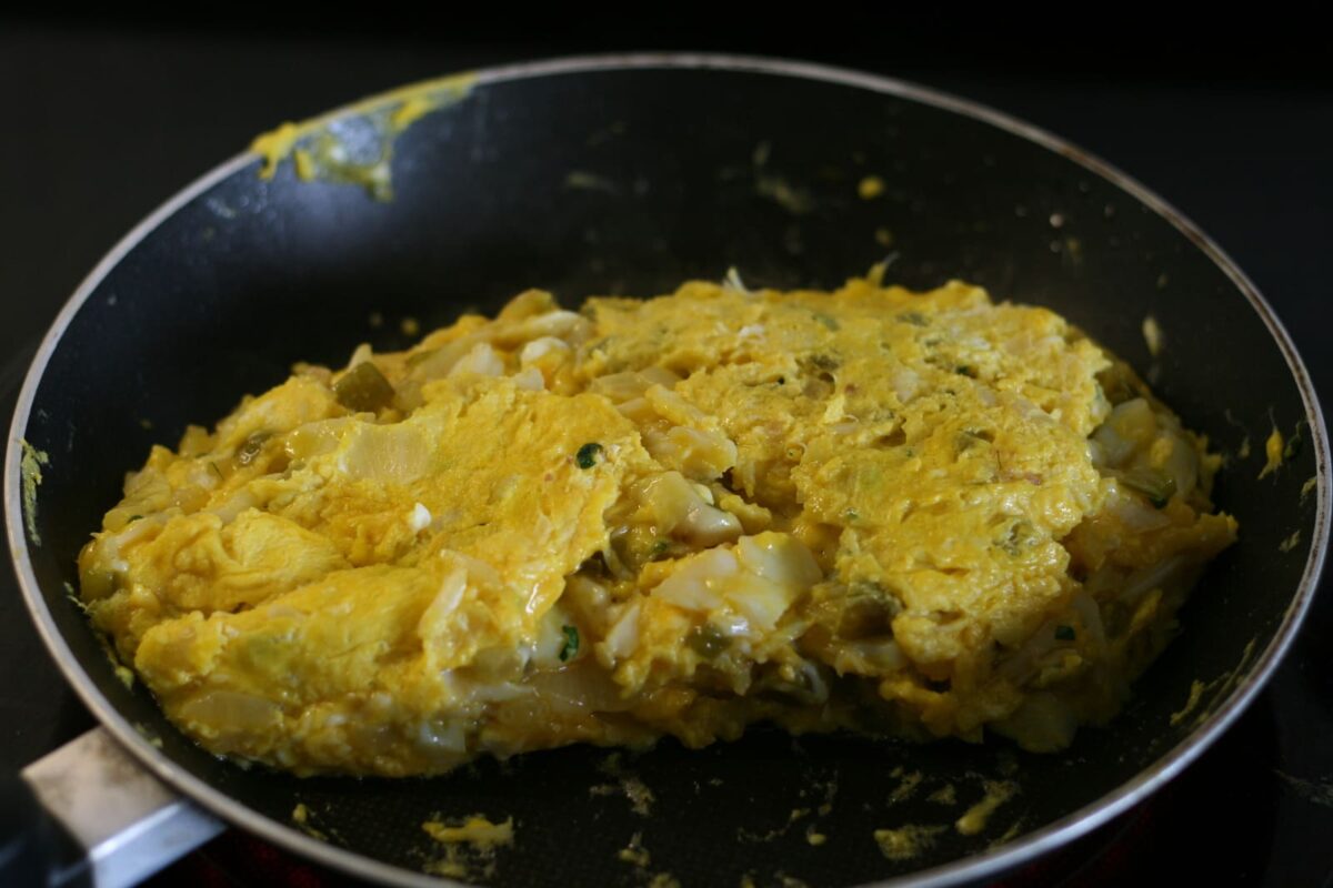 tortilla de bacalao paso 14