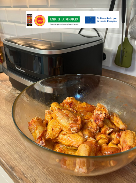 Alitas de pollo en freidora de aire. Una receta muy sencilla y rápida