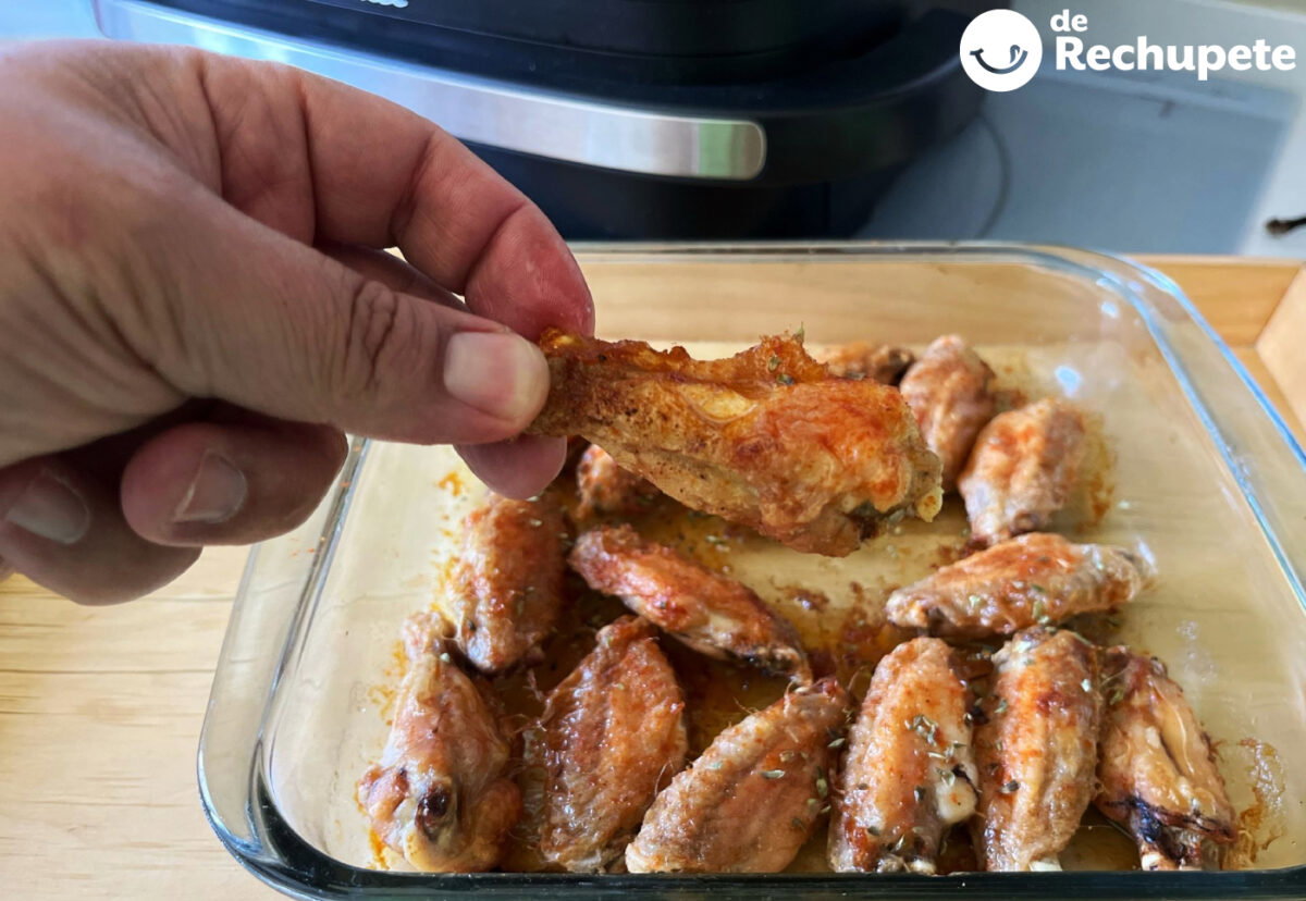 Alitas de pollo en freidora de aire. Una receta muy sencilla y rápida