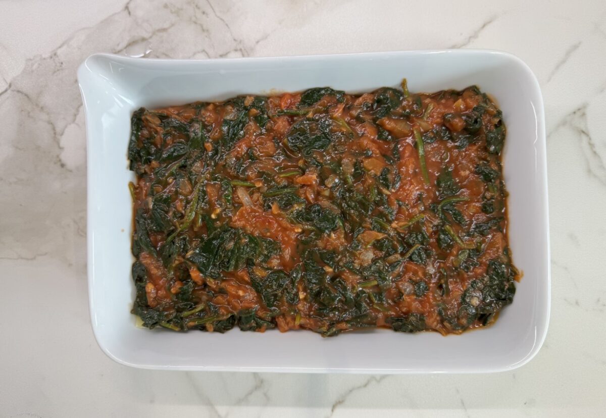 Lasaña de espinacas. Receta fácil, saludable y deliciosa