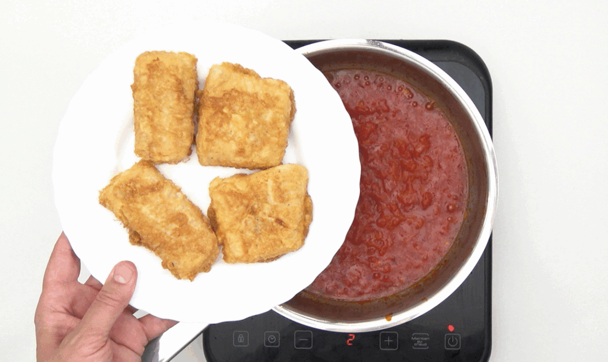 Merluza en salsa de tomate