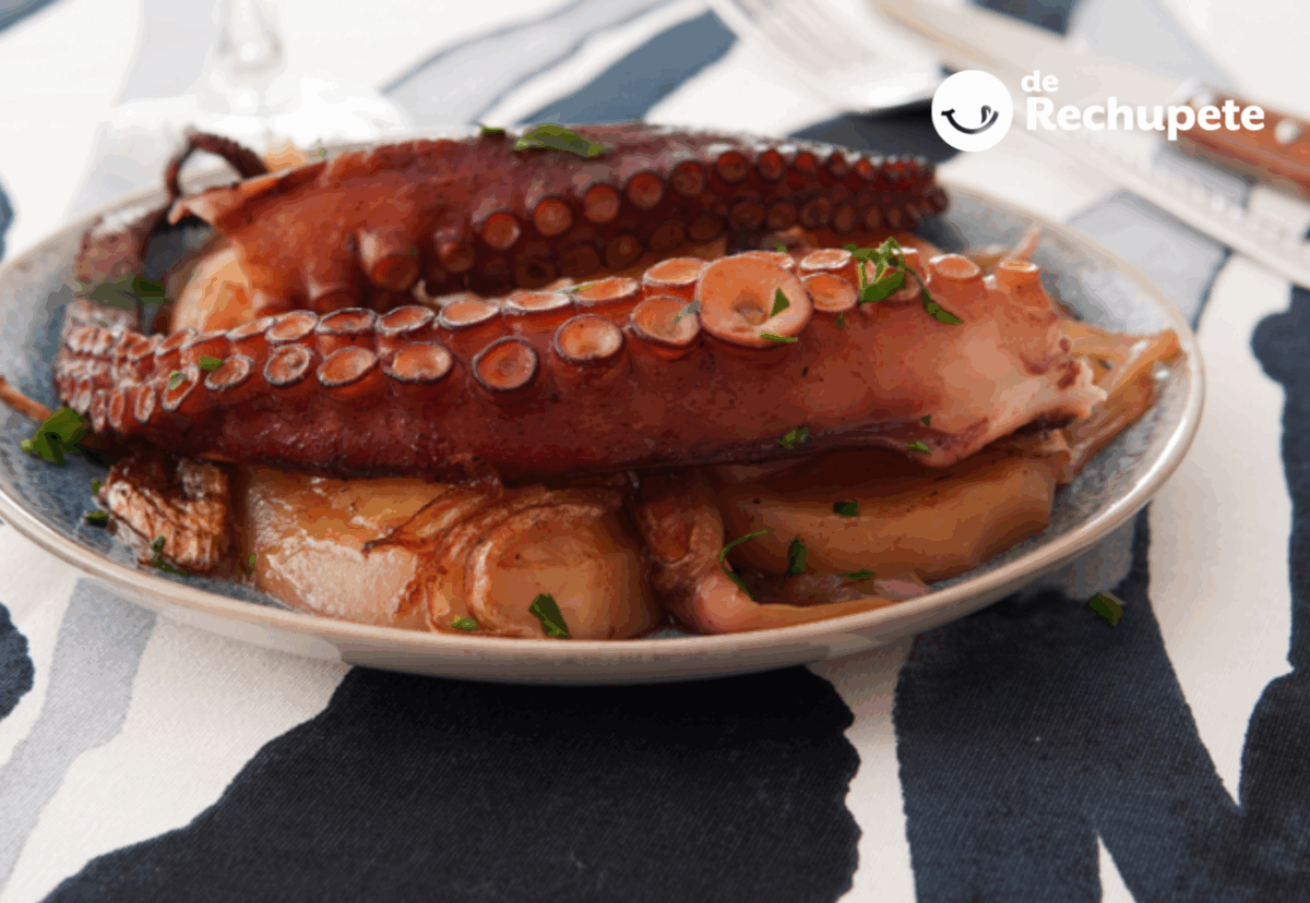 Pulpo asado al estilo murciano