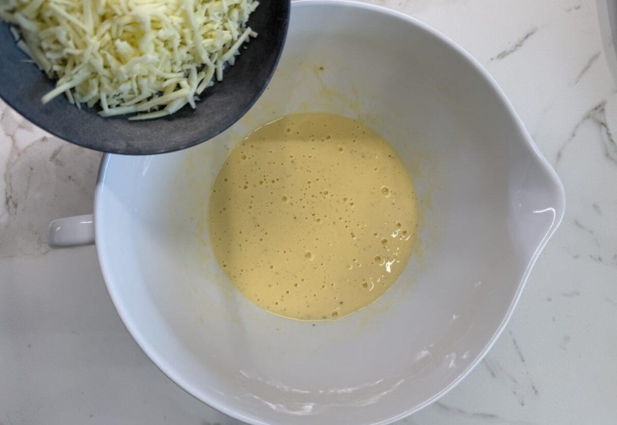 Quiche de queso gorgonzola y puerros