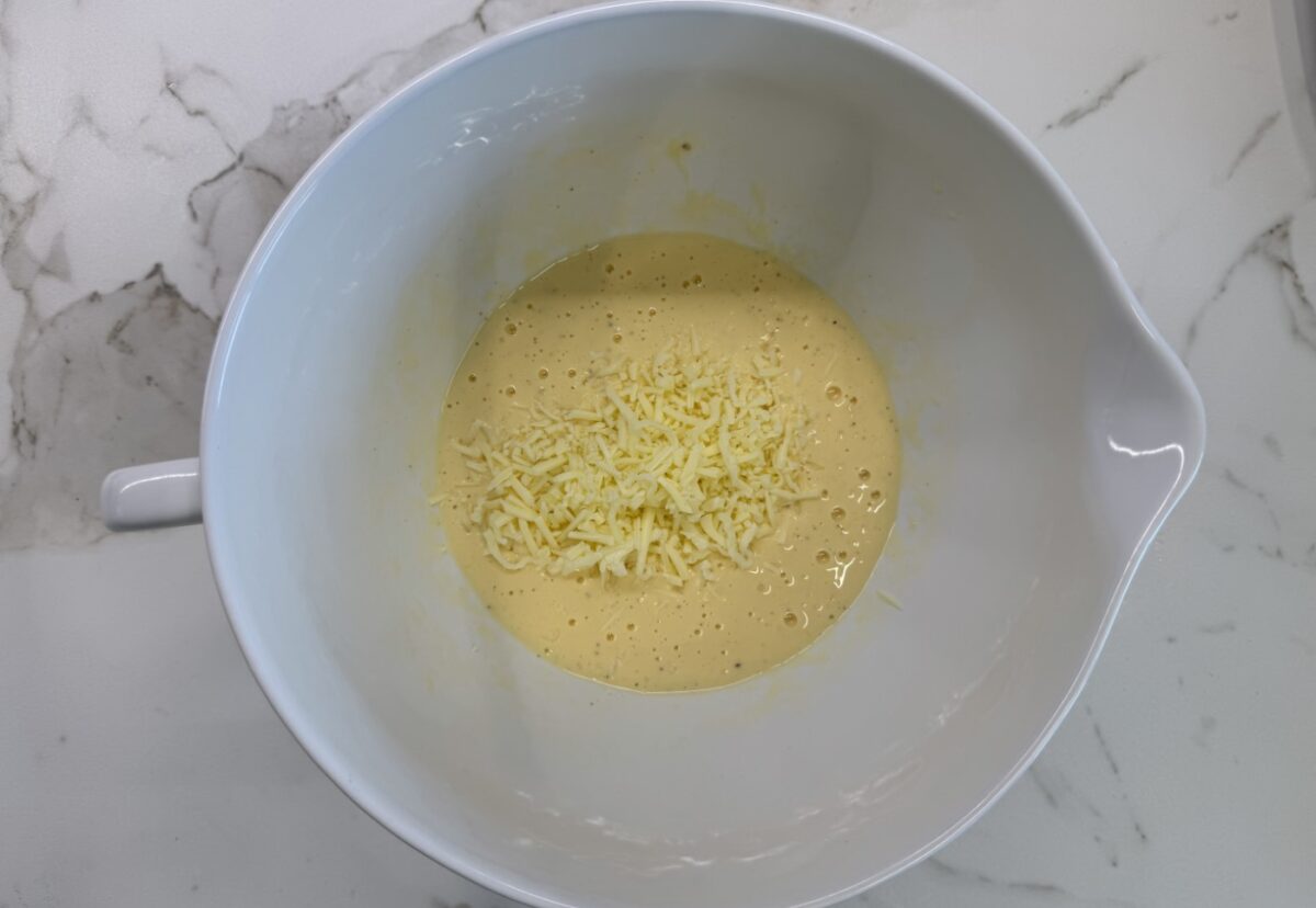 Quiche de queso gorgonzola y puerros
