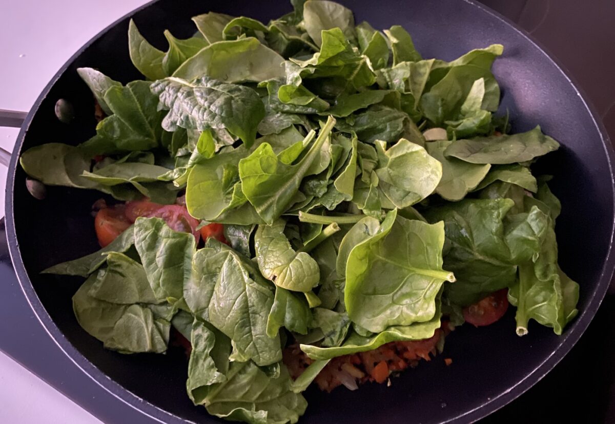 Quiche vegana. Un plato con una gran variedad de verduras
