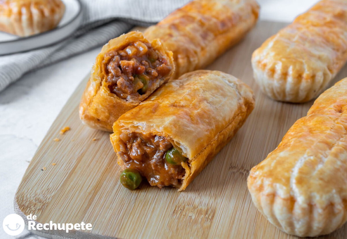 Agujas de ternera al horno. Receta del famoso pastel de carne con hojaldre