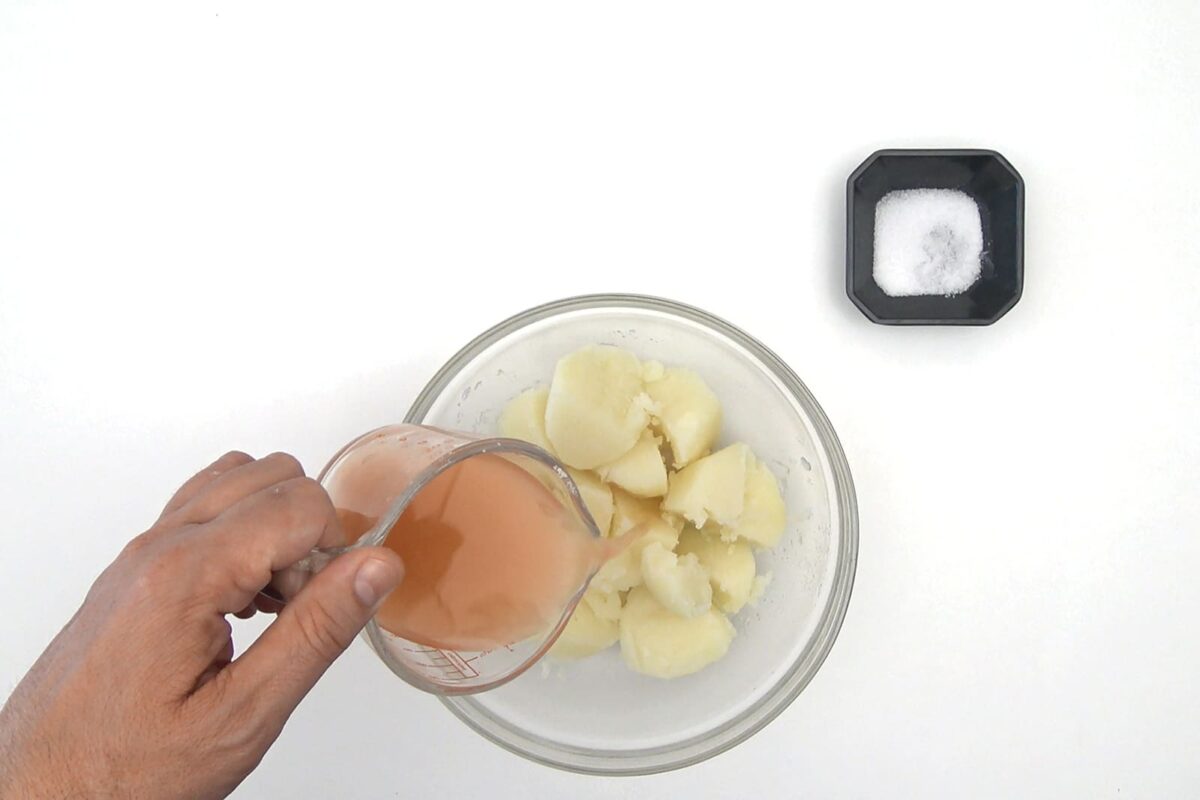 albóndigas salmón y langostinos paso 26