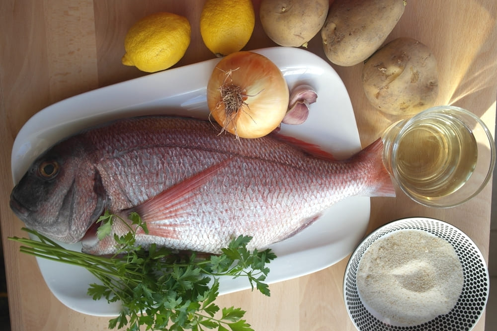 Pargo al horno: ingredientes