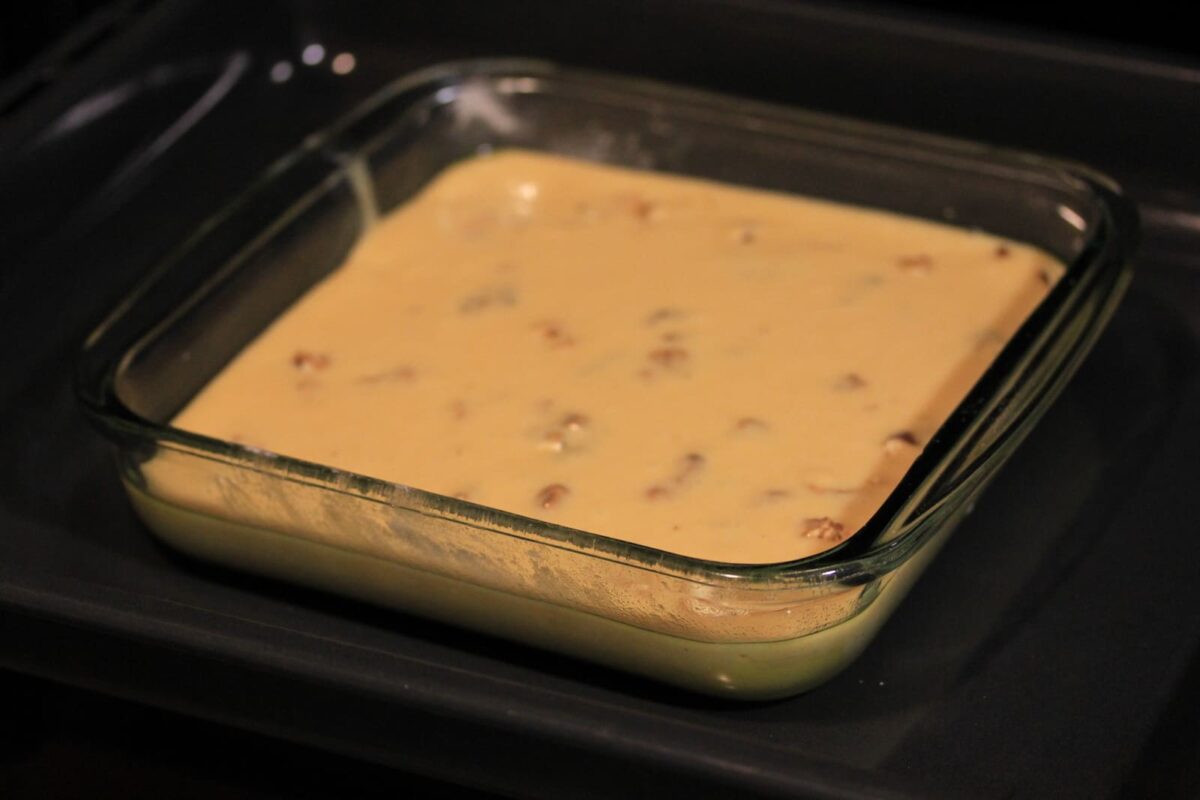 brownies de chocolate blanco paso 17