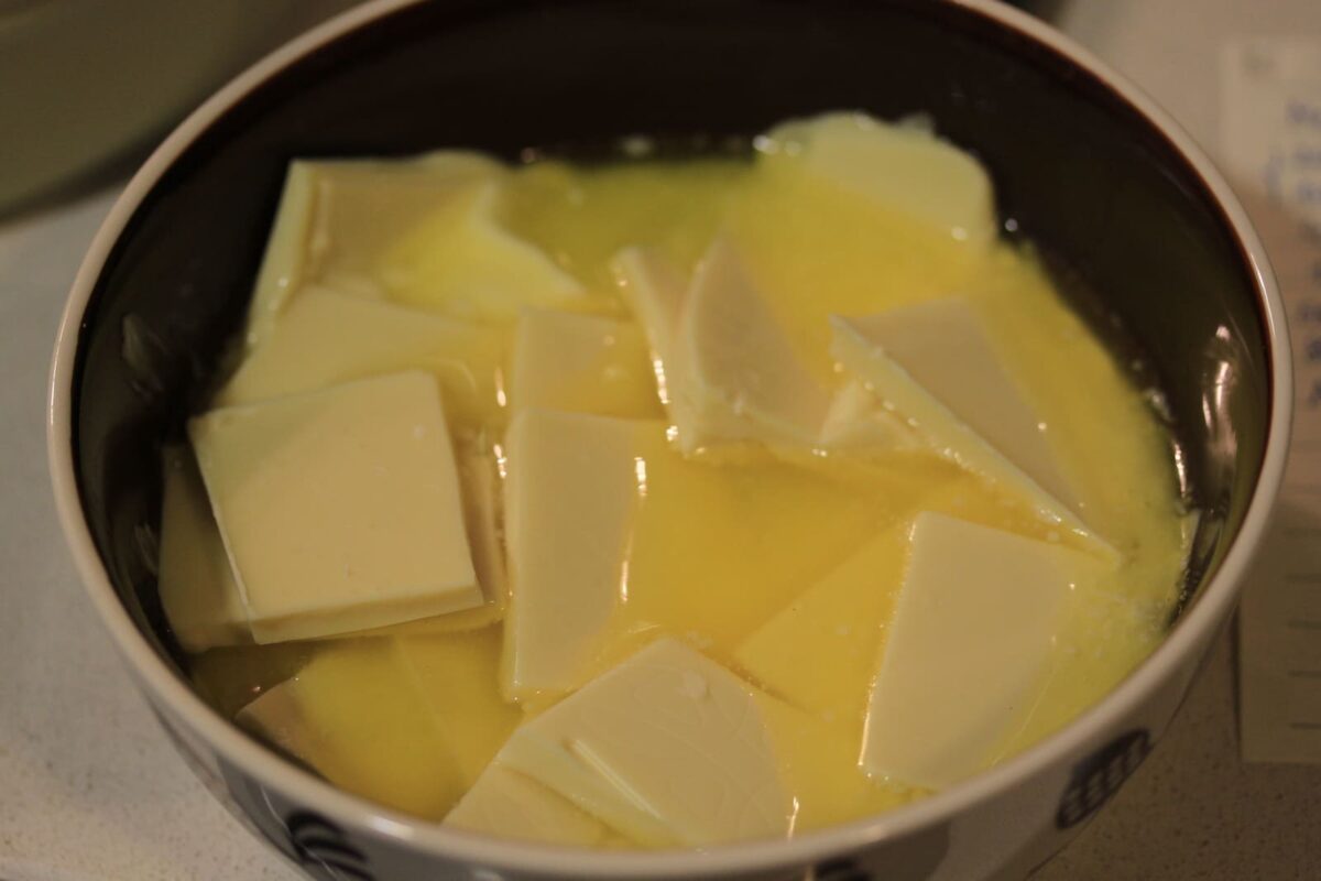 brownies de chocolate blanco paso 3
