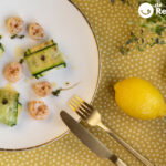 Calabacín relleno de gambas. La receta paso a paso