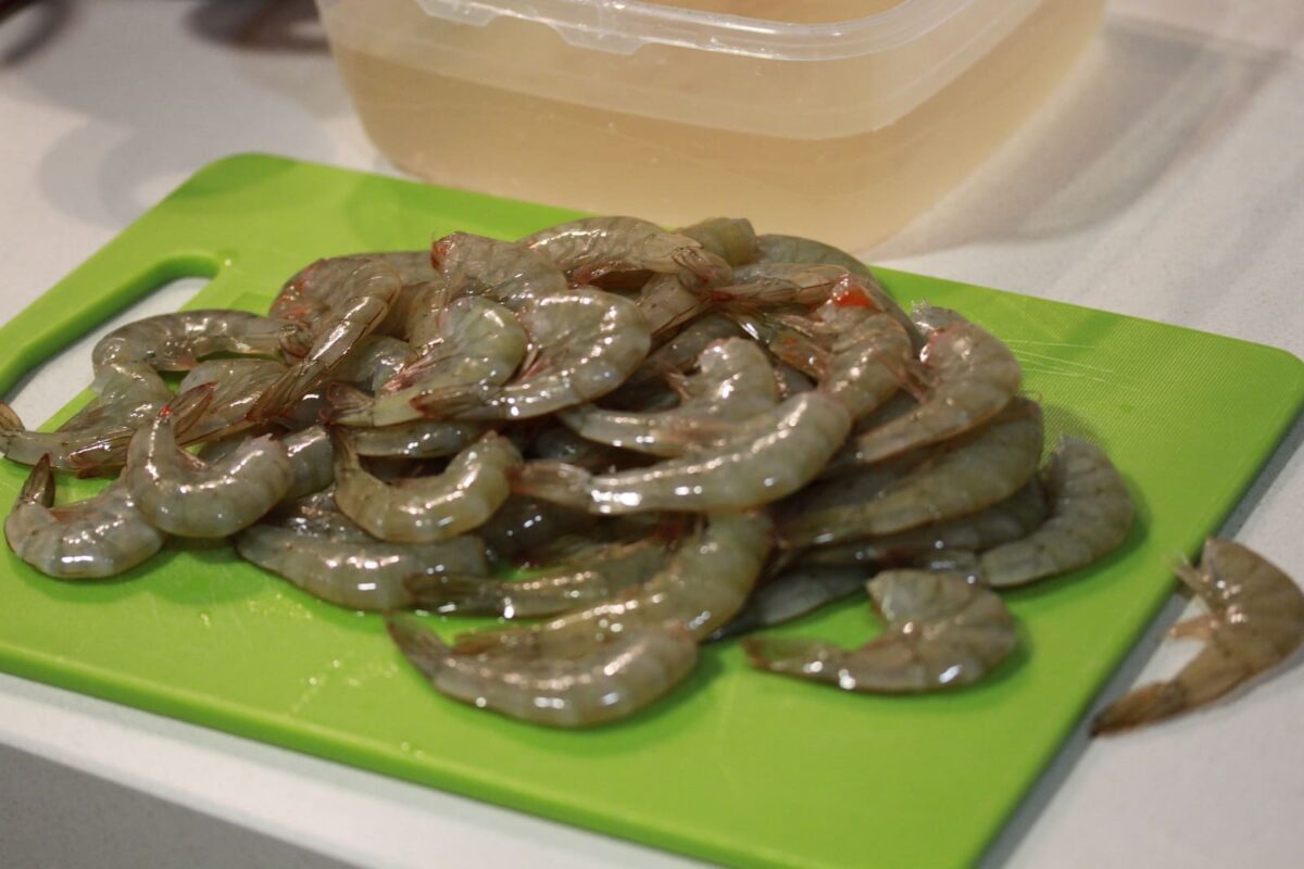 caldos langostinos paso 2