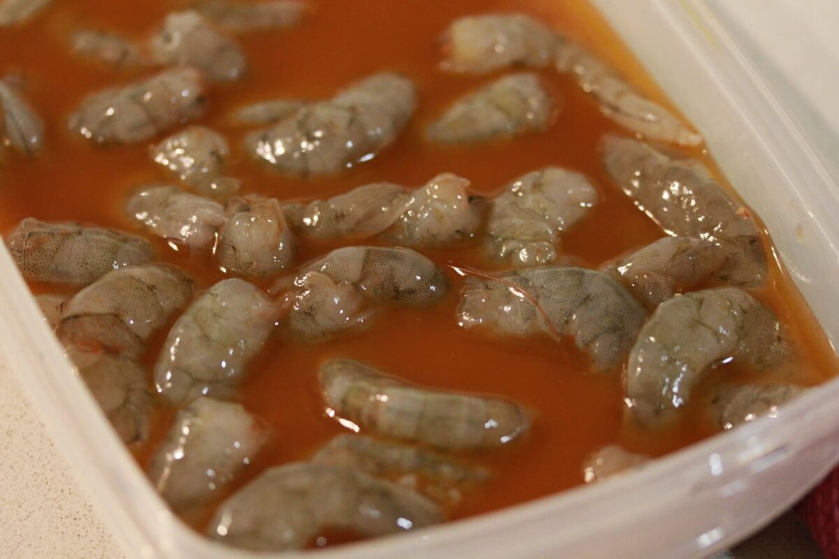 caldos langostinos paso 9