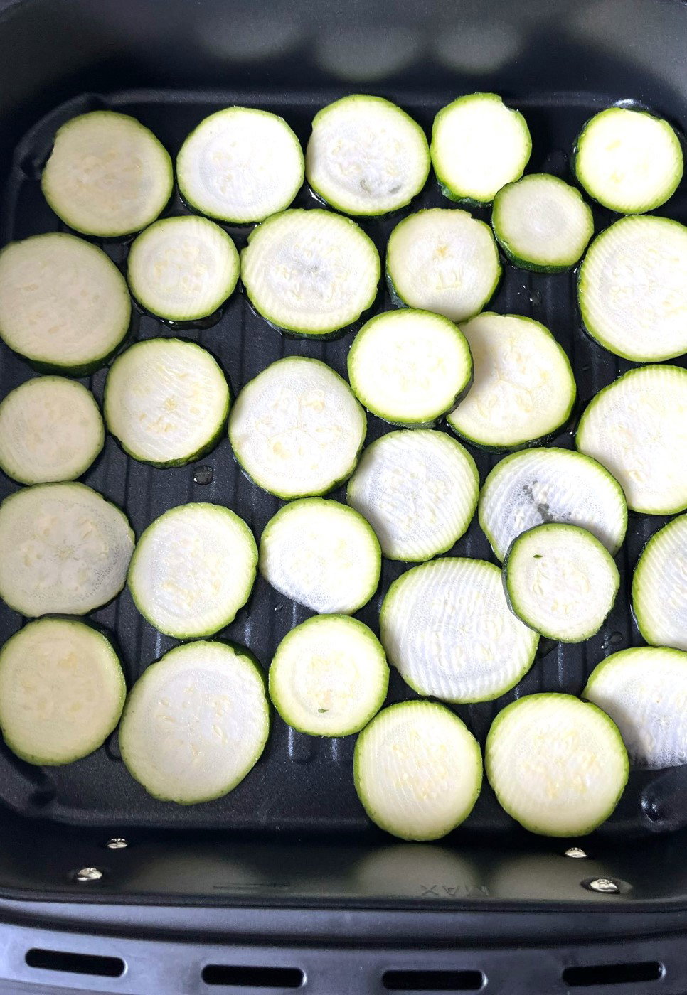 Chips de calabacín en freidora de aire