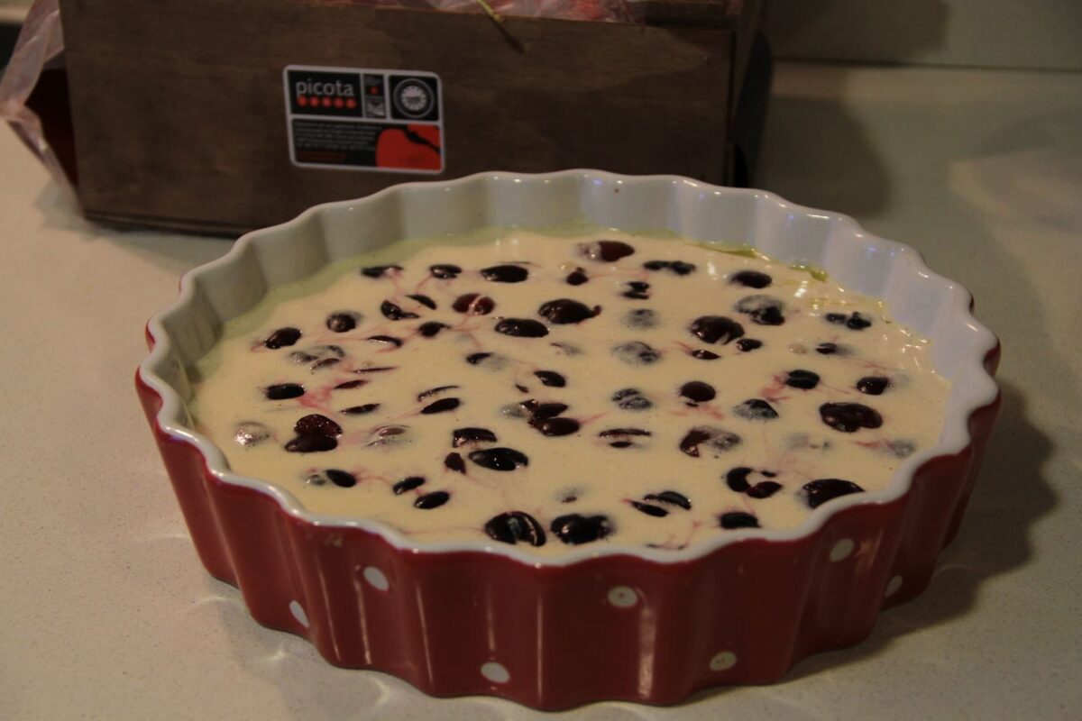 clafoutis de cerezas paso 10